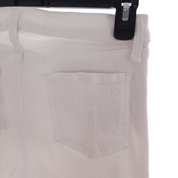 rag & bone Women's Mid Rise White Capri Jeans Sz 27 Stretch W1526O545WWH - Picture 12 of 16